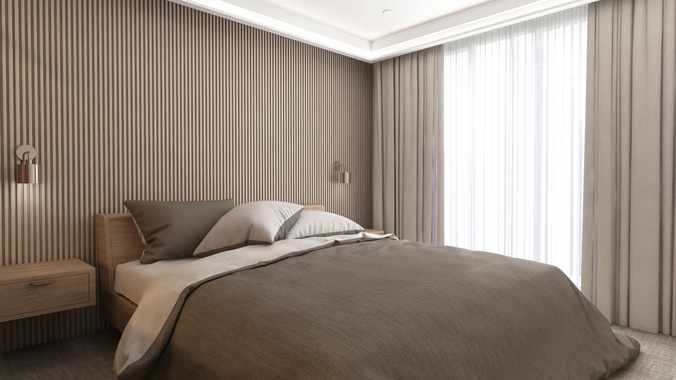 Calm luxury interior with warm tones suited to a premium spa atmosphere